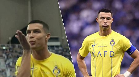 KIJK. Misbegrepen en cynische Ronaldo strooit met kushandjes naar fans na avondje vol frustraties