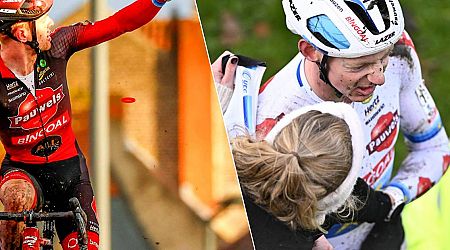 Iserbyt wint razendspannende cross in ‘zijn' Kortrijk, Vanthourenhout valt hard in laatste ronde