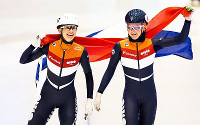 Ook Nederlandse shorttrackers zorgen voor hattrick aan gouden medailles op EK
