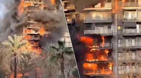 Torenflat in Valencia in lichterlaaie: “Dertien gewonden, waaronder zes brandweermannen”