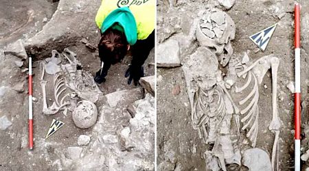 Ontroerende vondst in Italië: middeleeuwse skeletten tonen “een kindje veilig onder moeders hoede”