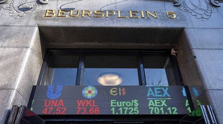 AEX sluit licht lager na inflatiecijfers eurozone en VS