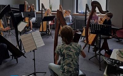 Voorstelling harp- en vioolleerlingen Oostdam Goedereede
