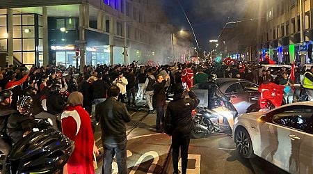 Turkije-fans uitzinnig van vreugde na winst op Oostenrijk, Nederland tegenstander in kwartfinale - Omroep West