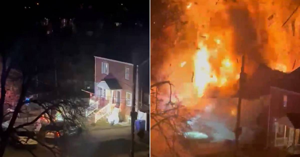 KIJK. Huis explodeert terwijl politie huiszoeking probeert uit te voeren in VS