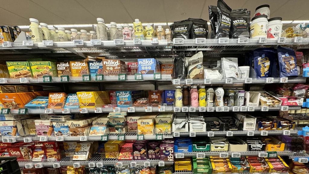 Ook supermarkten verkopen steeds meer shakes en eiwitrepen