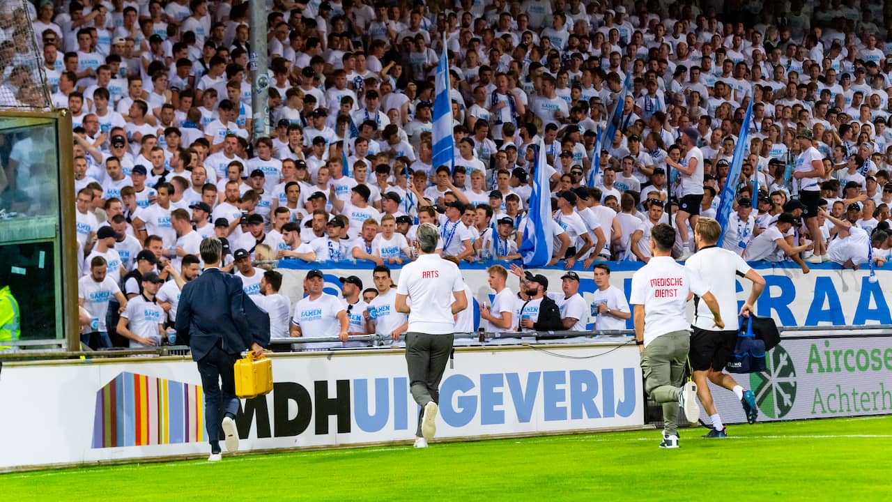 De Graafschap verliest van ADO, fans leggen duel stil na medische noodsituatie - NU.nl